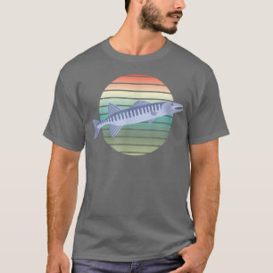 Barracuda Fish Fishing Retro for Men Women Kids  T-Shirt