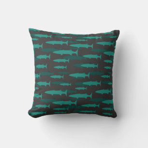 Barracuda Fish Pattern Cushion