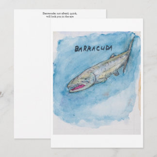 Barracuda Greeting Card