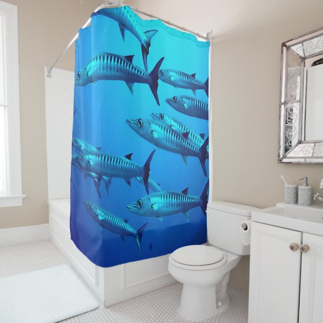 Barracuda Shower Curtain (In Situ)