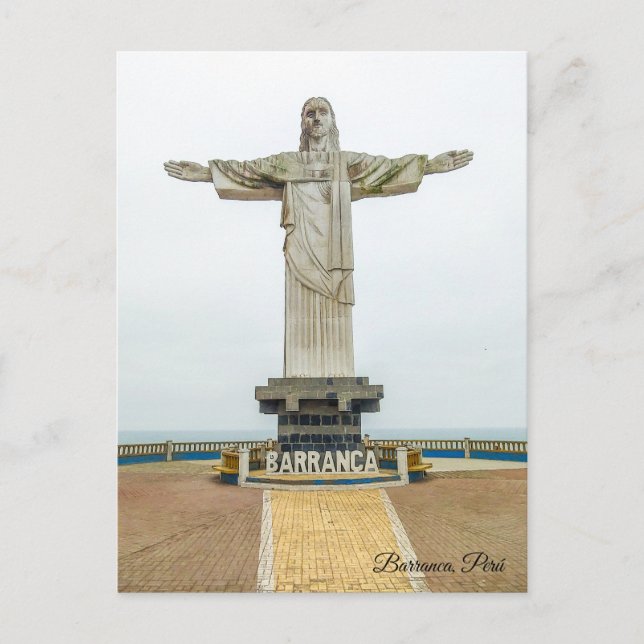 Barranca, Perú, Christo Redentor Postcard (Front)