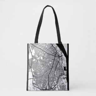 Barranquilla Colombia City Map Tote Bag