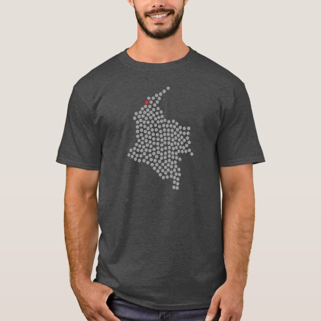 Barranquilla Colombia Red Dot T-Shirt (Front)