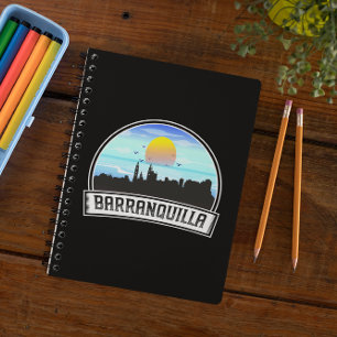 Barranquilla Colombia Skyline Panorama View Notebook