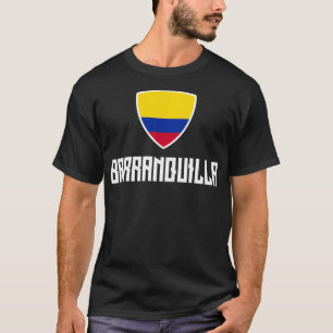 Barranquilla Colombian Flag Roots Heritage Colombi T-Shirt