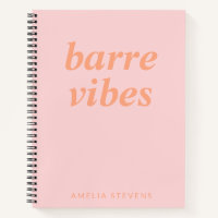 Barre Vibes Pink Orange Ballet Dancer Personalised