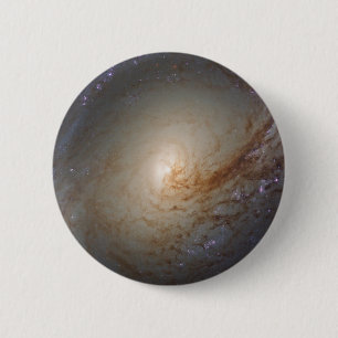 Barred Lenticular Galaxy Ngc 3368 6 Cm Round Badge