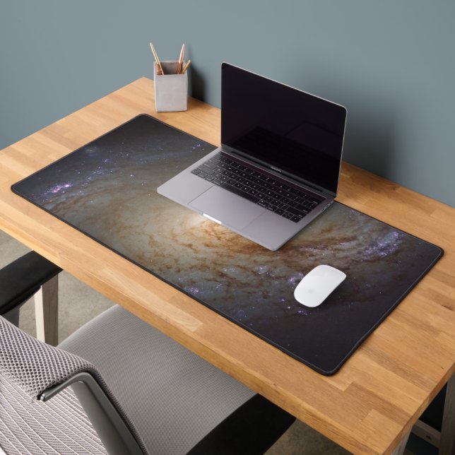 Barred Lenticular Galaxy Ngc 3368 Desk Mat (Office 2)
