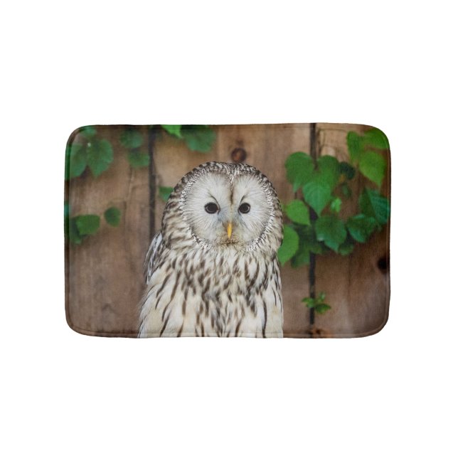 Barred Owl Bath Mat (Front)