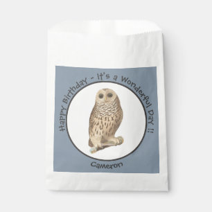 Barred Owl - Birthday or Other Party Themed Event Favour Bags