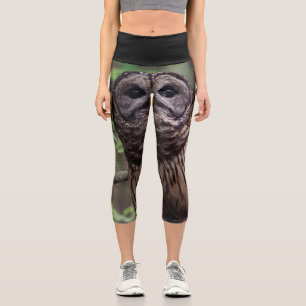 Barred Owl Capri Leggings