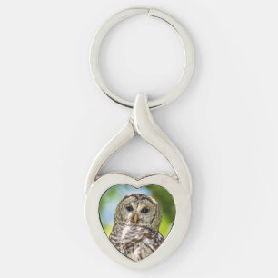 Barred Owl Key Ring