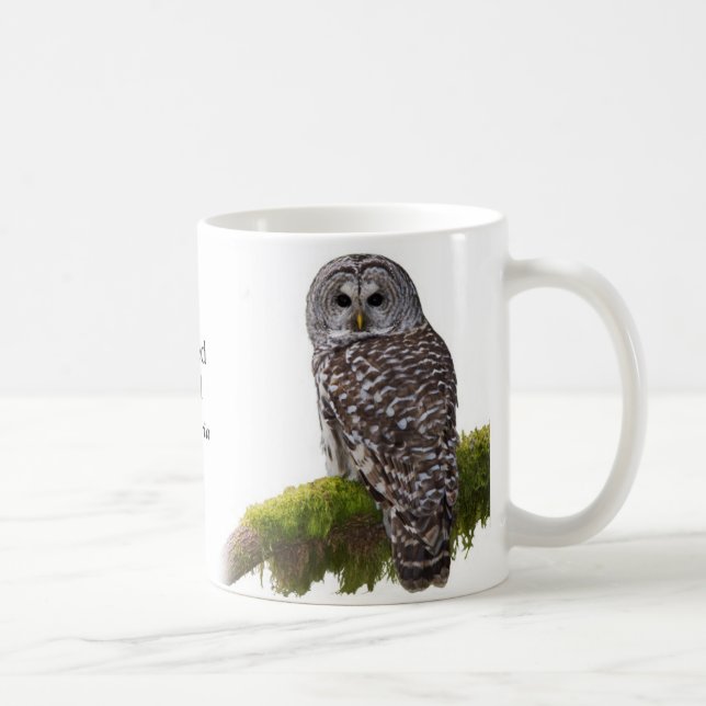 Barred Owl Strix varia Coffee Mug (Right)