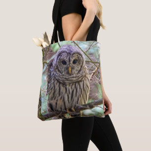 Barred Owl Tote Bag