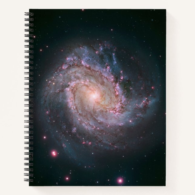 Barred Spiral Galaxy Messier 83. 2 Notebook (Front)