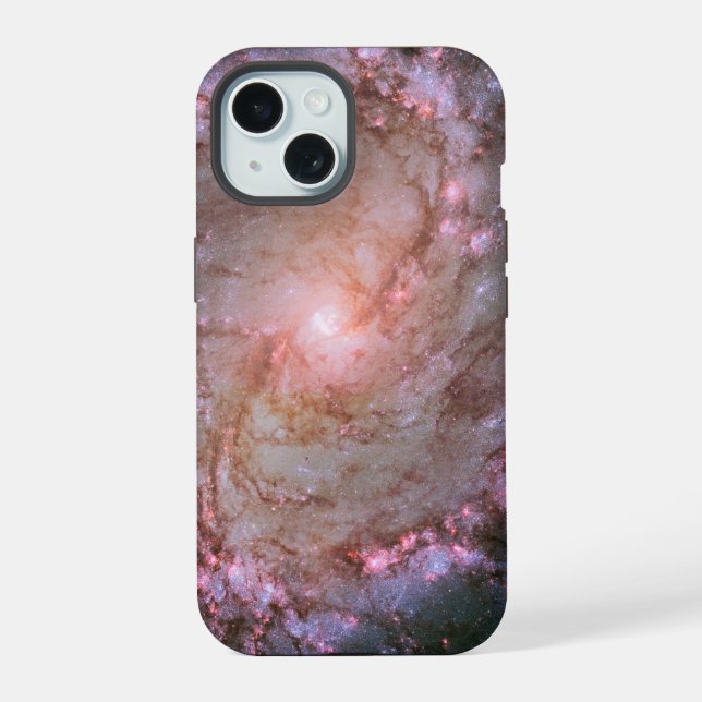 Barred Spiral Galaxy Messier 83. iPhone 15 Case (Back)