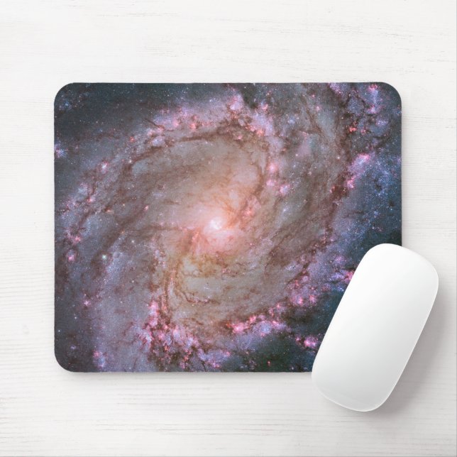 Barred Spiral Galaxy Messier 83. Mouse Pad (With Mouse)