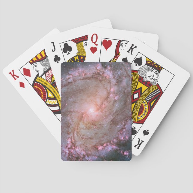 Barred Spiral Galaxy Messier 83. Playing Cards (Back)