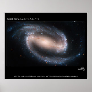 BarredSpiralGalaxyNGC1300-2005-01-a Poster