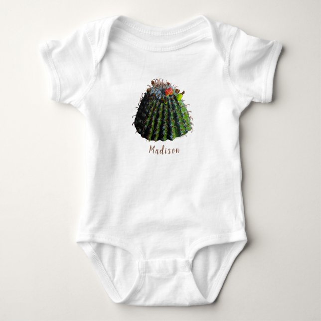 Barrel Cactus Baby Bodysuit (Front)