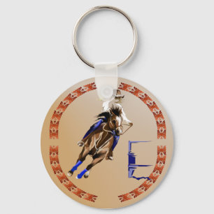 Barrel Horse-Keychain Key Ring
