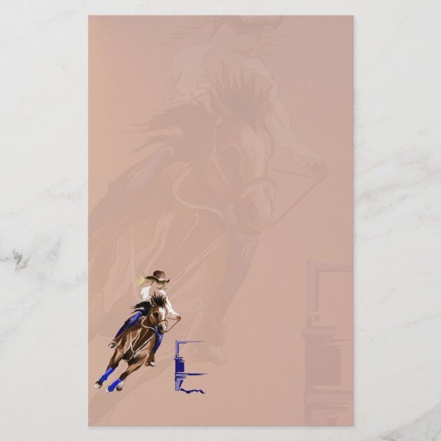 Barrel Horses Rock2 stationery_vertical.v2. Stationery (Front)