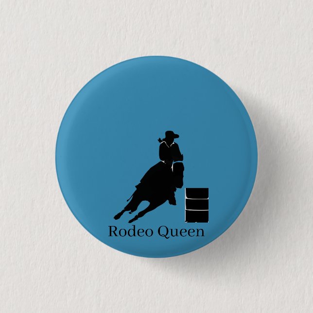 Barrel Racer   3 Cm Round Badge (Front)