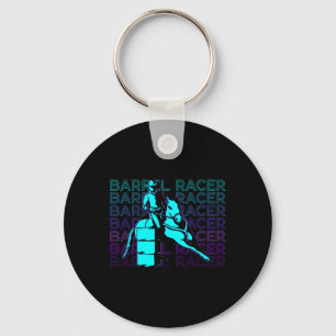 Barrel Racer Barrel Racing Horseback Riding Barrel Key Ring