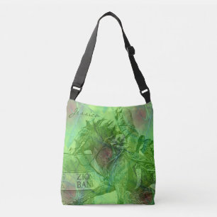 Barrel Racer II (green swirl) Crossbody Bag