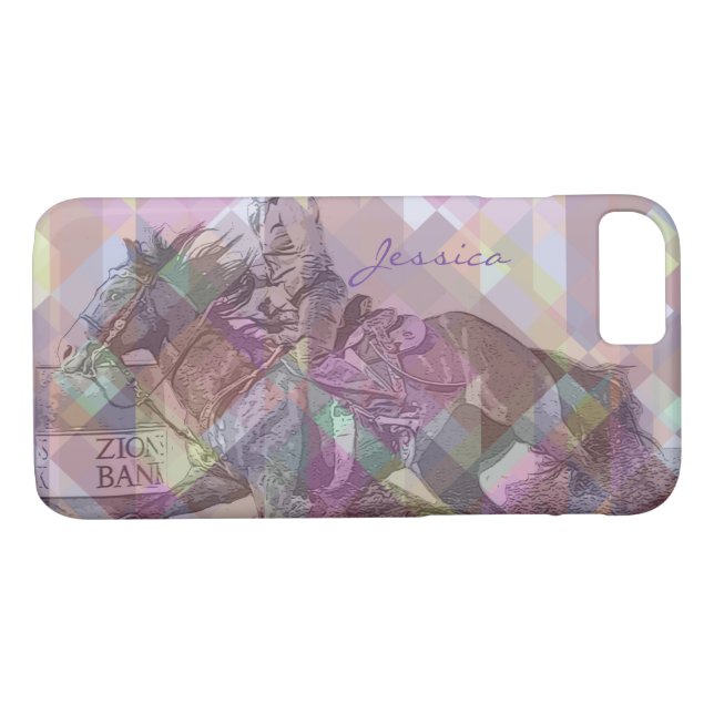 Barrel Racer II (pink violet geometric) Case-Mate iPhone Case (Back (Horizontal))