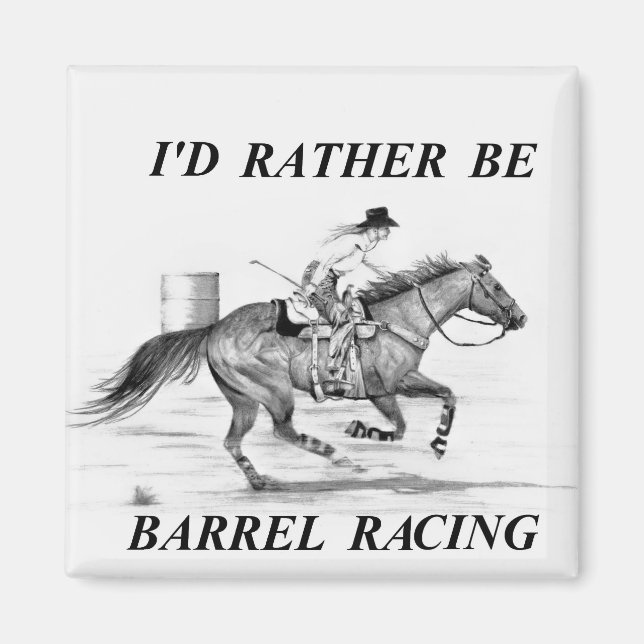 Barrel Racer Magnet (Front)