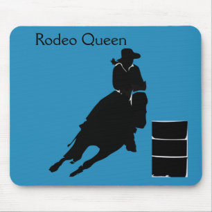 Barrel racer mouse pad