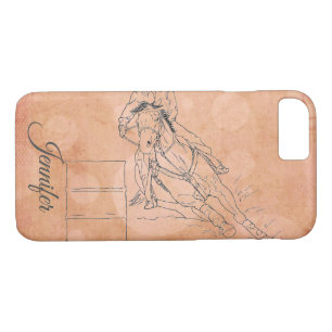 Barrel Racer Orange Circles) Case-Mate iPhone Case
