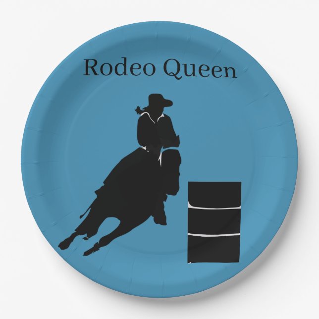 Barrel Racer  Paper Plate (Front)