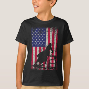 Barrel Racing 4th July Independence Day Patriotic  T-Shirt