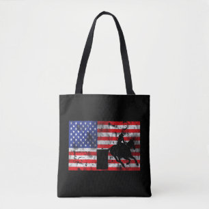 Barrel Racing African American Tote Bag