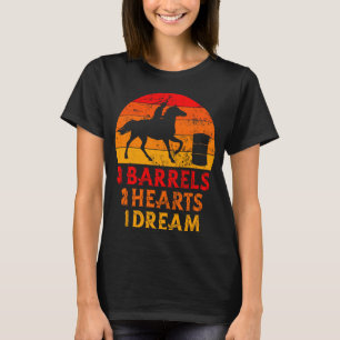 Barrel Racing Barrel Racer Horse Riding Rodeo Cowg T-Shirt