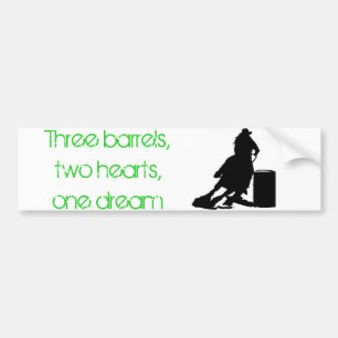 Barrel Racing Bumper Sticker