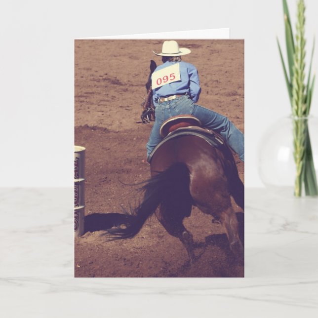 Barrel Racing Card (Front)