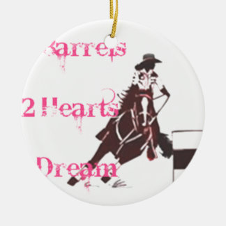 Barrel Racing Ceramic Tree Decoration