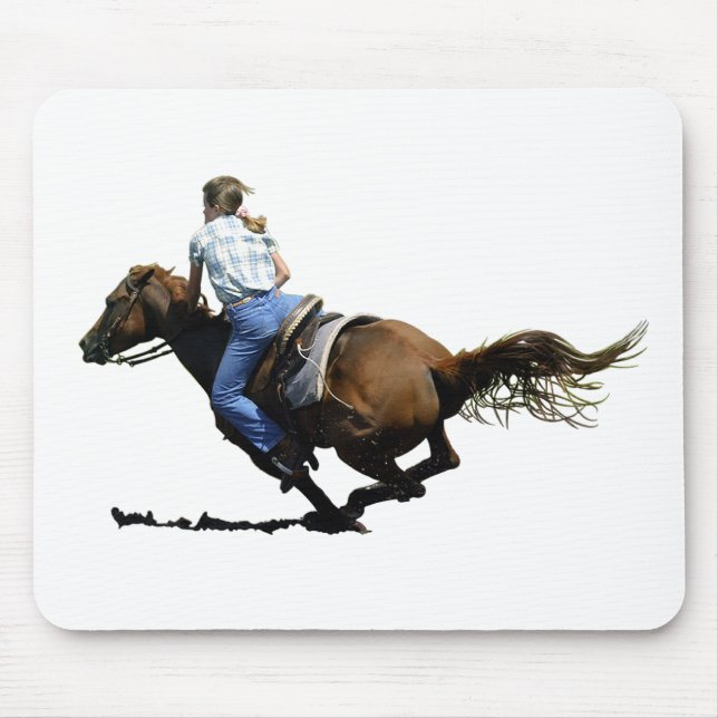 Barrel Racing - Coming In Hard Mouse Pad (Front)