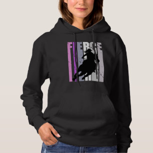 Barrel Racing Fierce Cowgirl Hat Western Girls Sou Hoodie