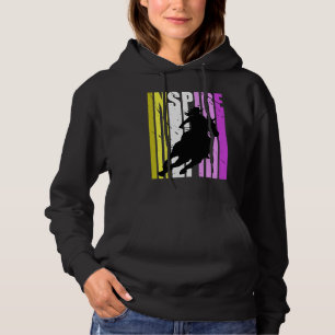 Barrel Racing Fierce Cowgirl Hat Western Pink Yell Hoodie