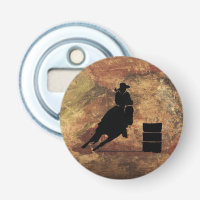 Barrel Racing Girl Silhouette on a Grunge Texture