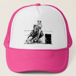 Barrel Racing Horse Trucker Hat