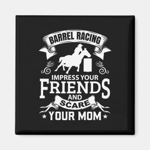 Barrel Racing Horseback Riding Horse Racer Rider R Magnet