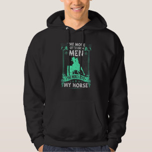 Barrel Racing I Love My Horse Rodeo Cowgirl Barrel Hoodie