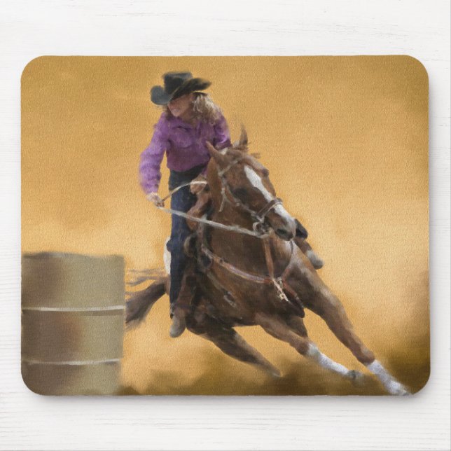 Barrel Racing Mouse Pad (Front)