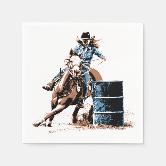 Barrel Racing Napkin (Front)