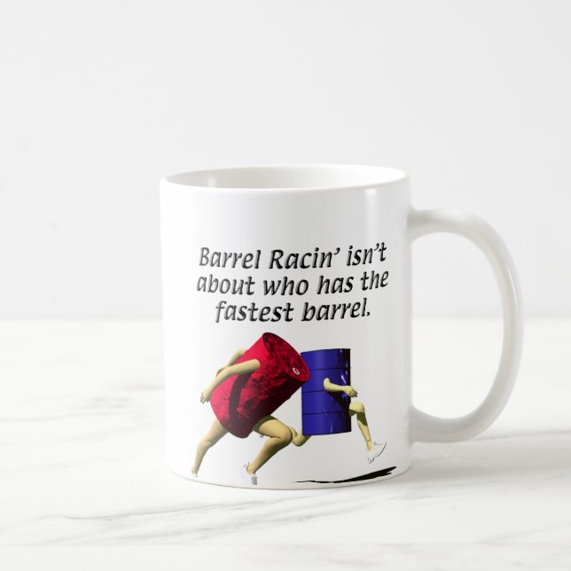 Barrel Racing - Racing Barrels Coffee Mug (Right)